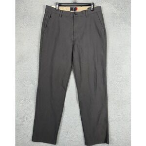 Dockers Mens Comfort‎ Knit Chino Pants Mens 33X32 Dark Grey Khakis Straight NEW